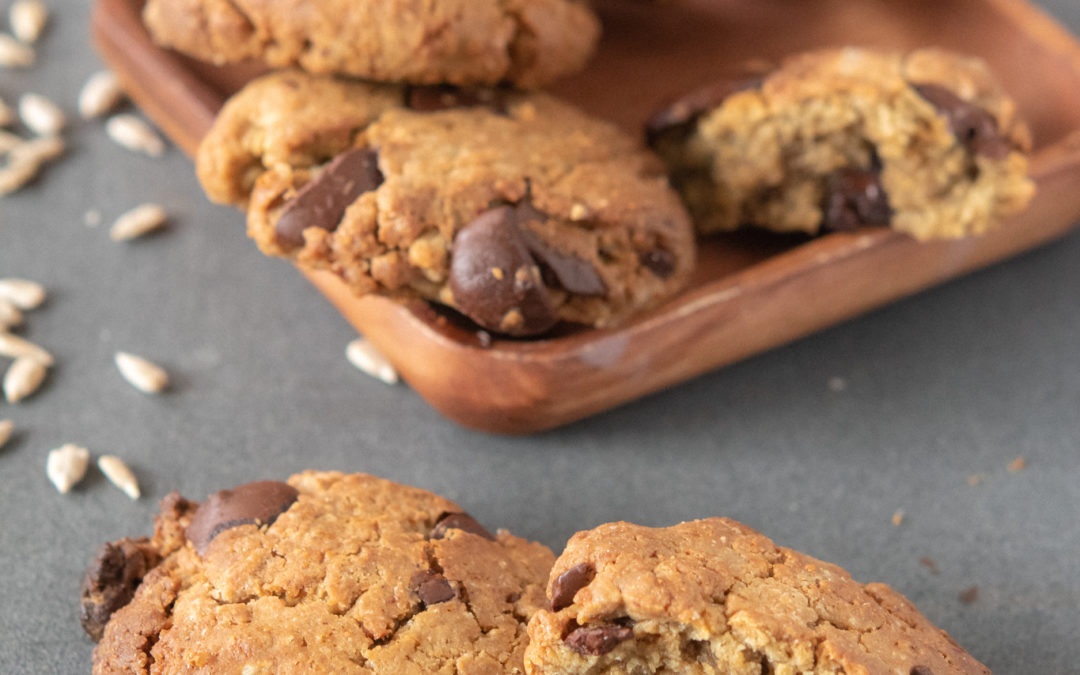 Cookies chocolat et graines de tournesol