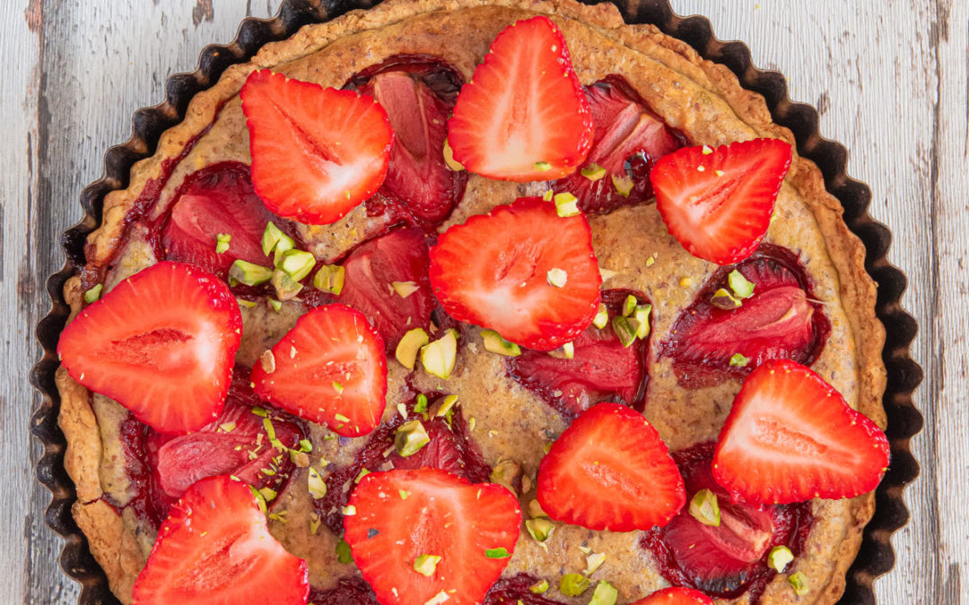 Tarte fraise pistache