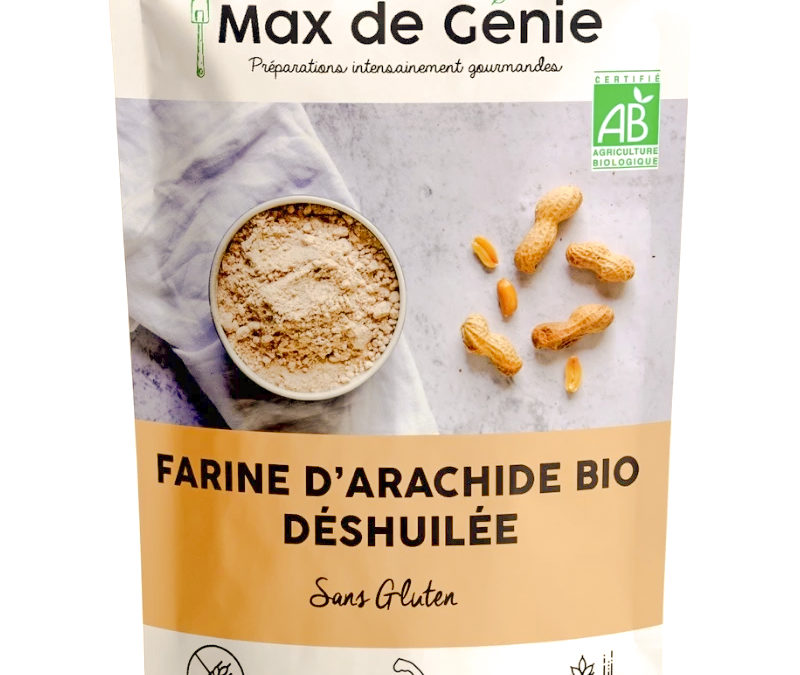 Zoom sur la farine d’arachide déshuilée  « max de génie »