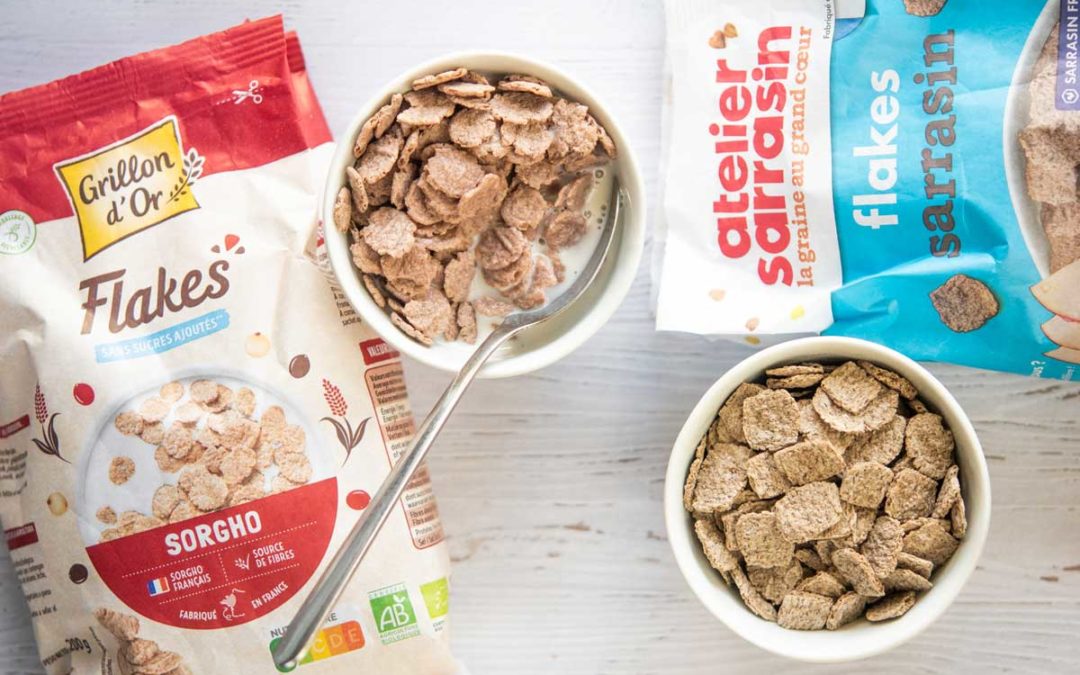 Les flakes de sorgho et de sarrasin