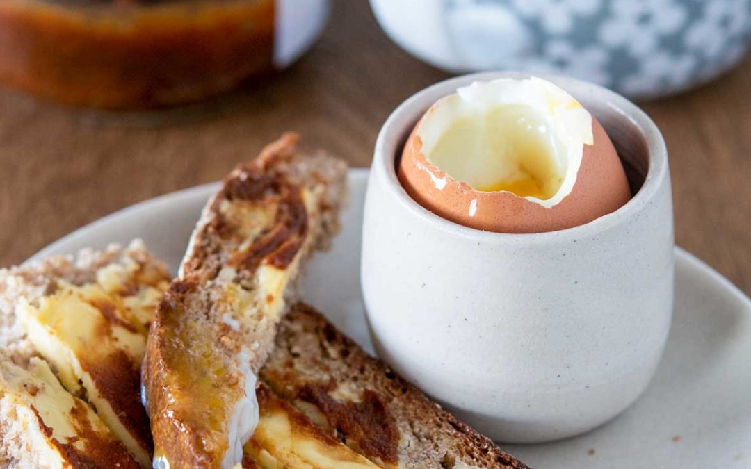 Œufs coque au miso