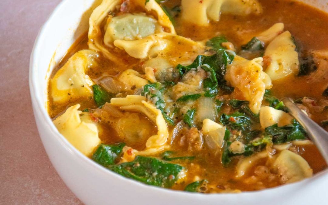 Soupe italienne aux tortellonis