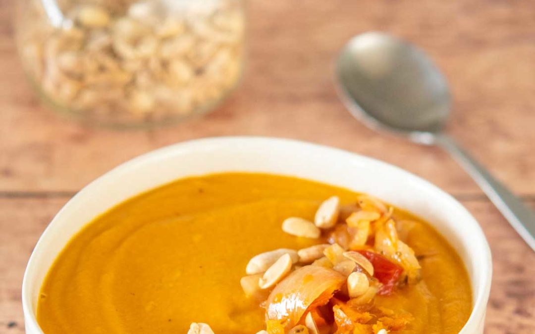 Velouté de patates douces façon mafé