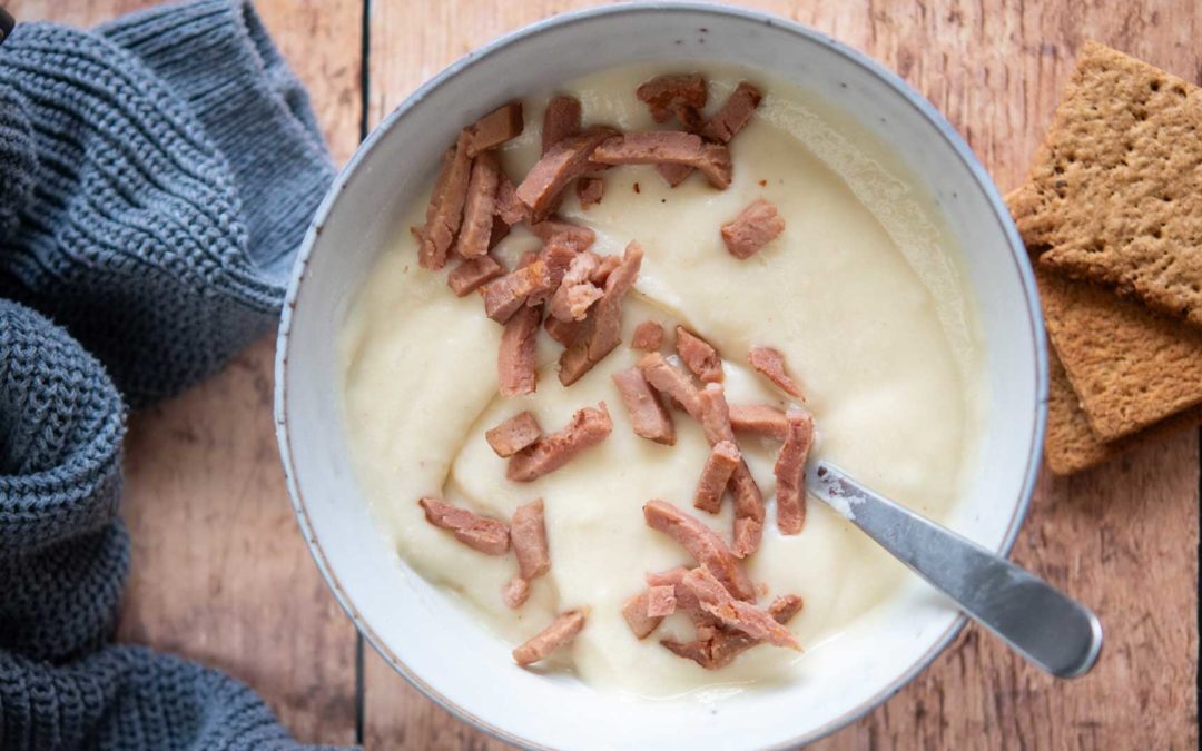 Velouté de panais aux lardons végétaux