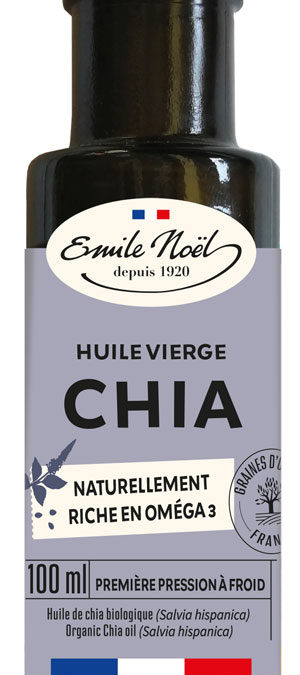Zoom sur l&rsquo;huile de chia « Émile Noël »