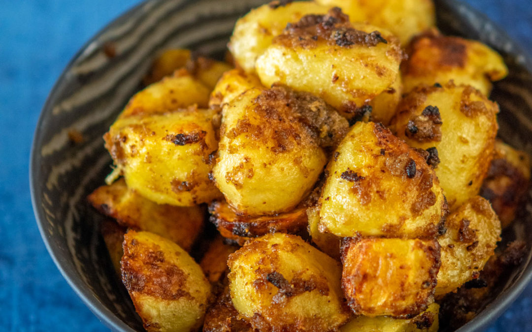 Patates sautées au curry vert