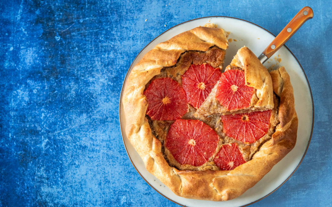 Tarte au pomelo et crème d&rsquo;amande