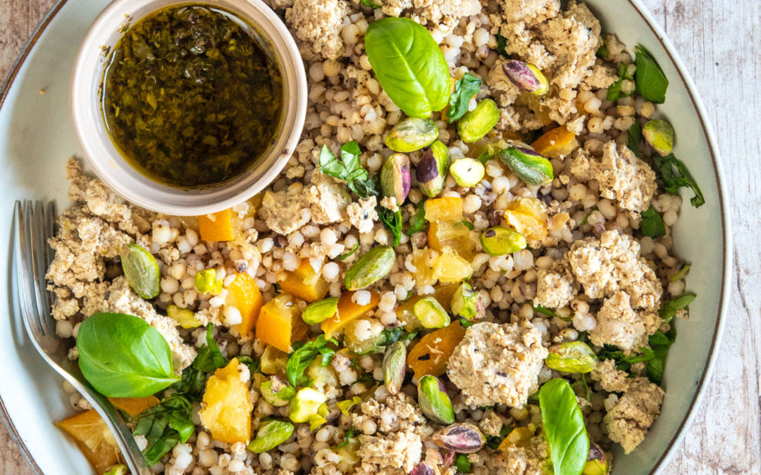 Salade de sorgho citron basilic