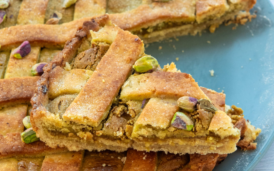 Tarte ricotta pistache