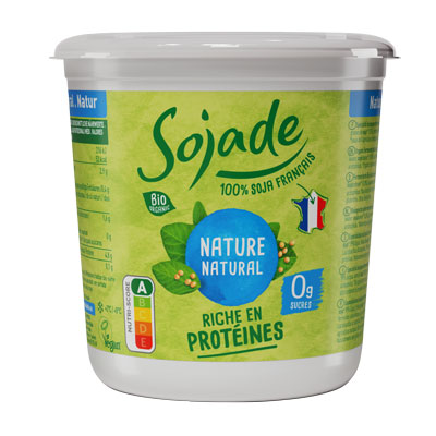 Zoom sur le dessert nature « Sojade » format XXL