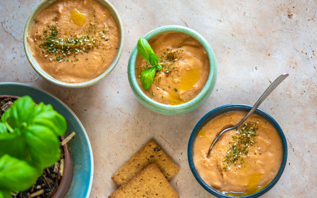 Velouté froid tomate basilic