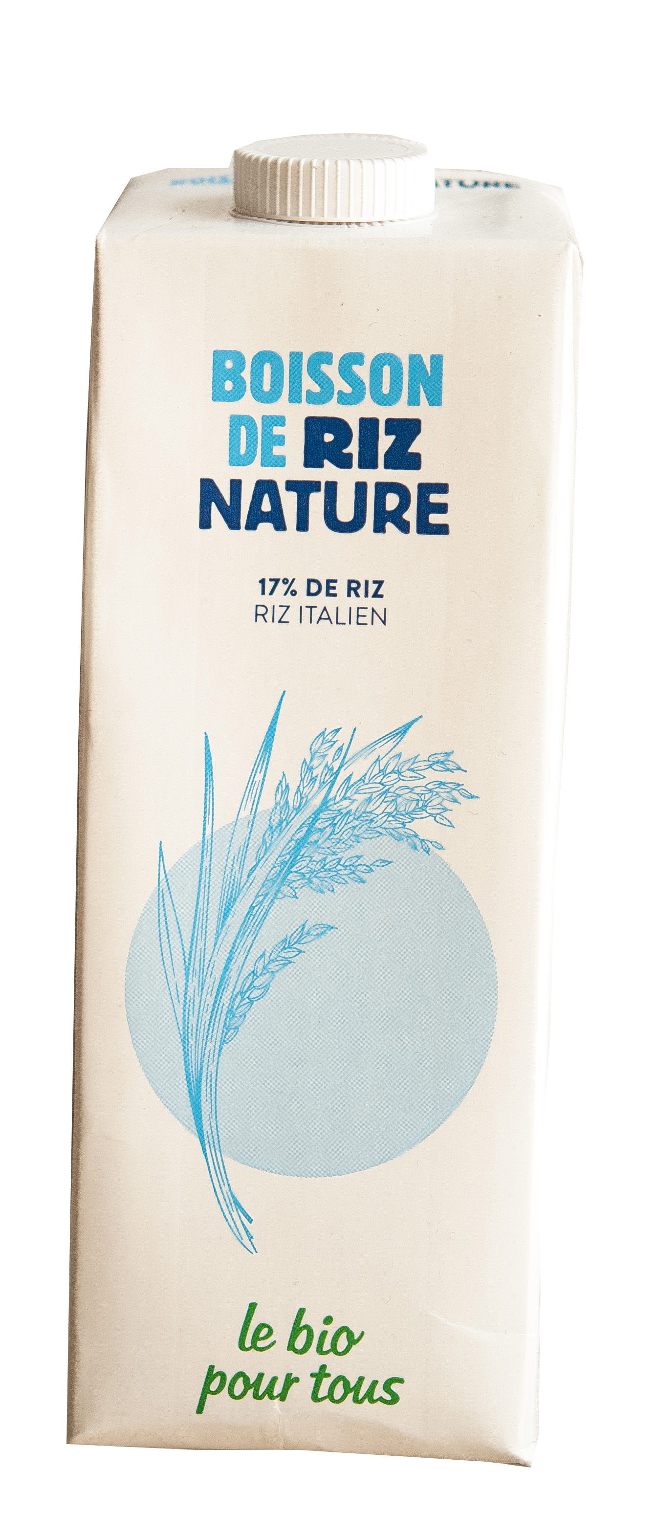 Zoom sur la boisson de riz nature « le bio pour tous »